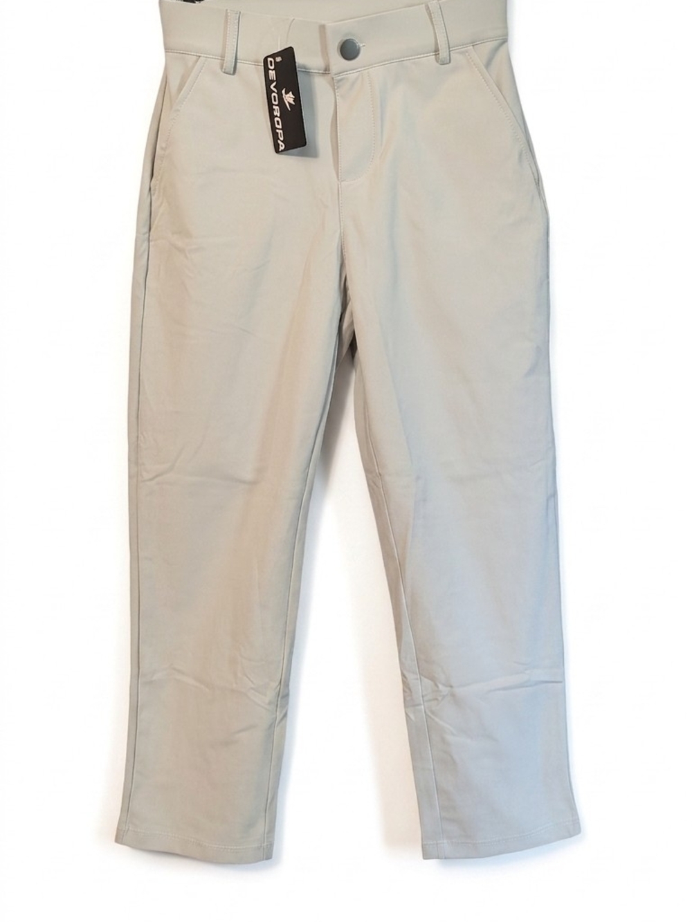 NWT Devoropa Boys Golf Pants / Khaki Chino Trousers Size S 7-8